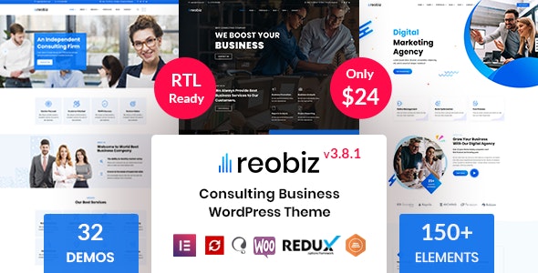 Nulled Reobiz v3.8.1 - Consulting Business WordPress Theme