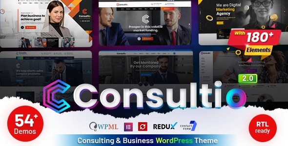Nulled Consultio v2.0 - Consulting Corporate WordPress Theme